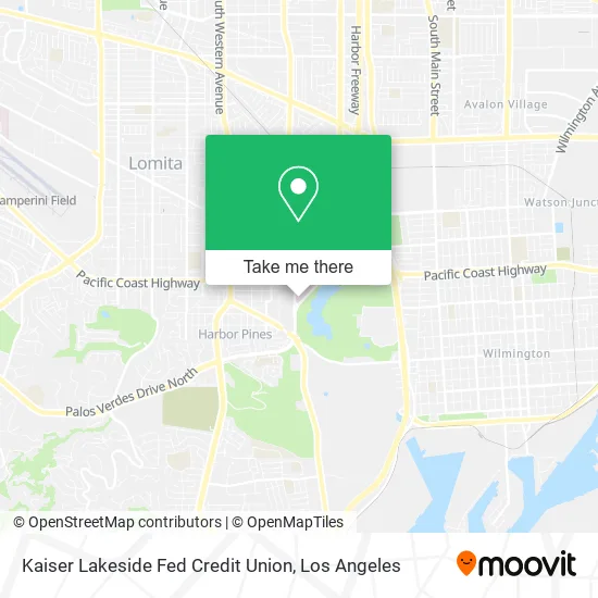 Kaiser Lakeside Fed Credit Union map