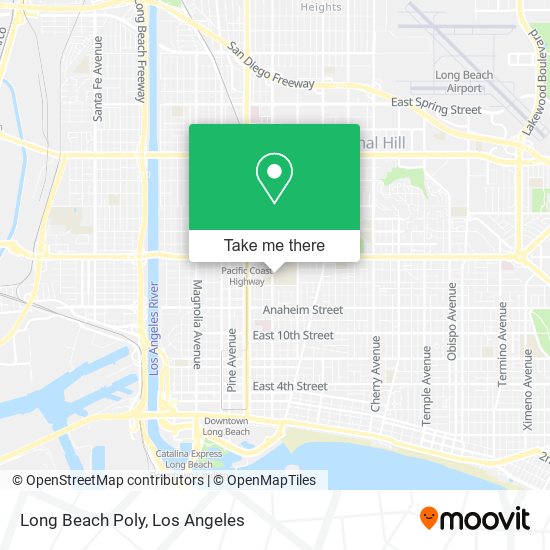 Long Beach Poly map