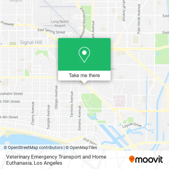 Mapa de Veterinary Emergency Transport and Home Euthanasia