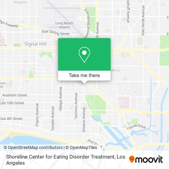 Shoreline Center for Eating Disorder Treatment map