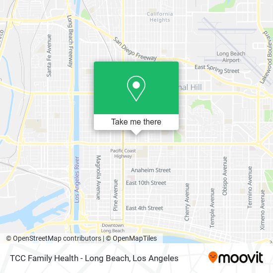 Mapa de TCC Family Health - Long Beach