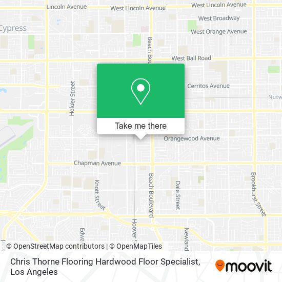 Chris Thorne Flooring Hardwood Floor Specialist map