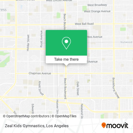 Zeal Kids Gymnastics map