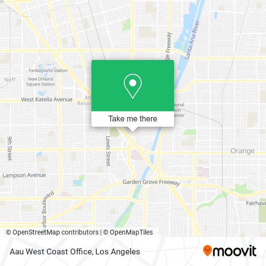 Aau West Coast Office map