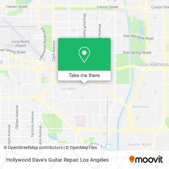 Mapa de Hollywood Dave's Guitar Repair