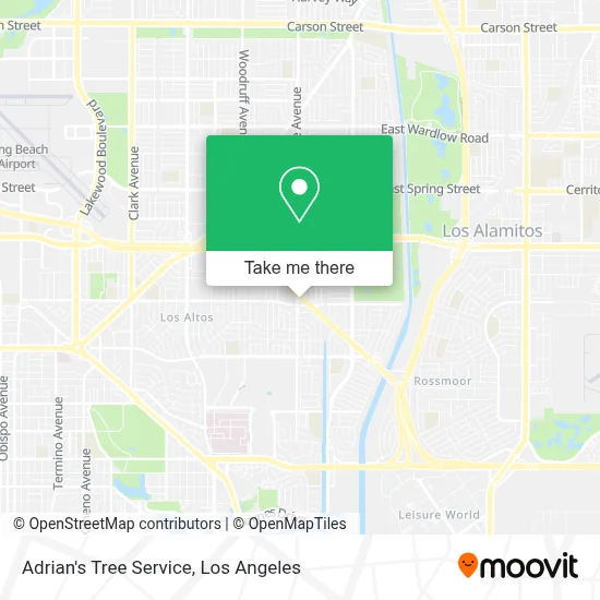 Adrian's Tree Service map