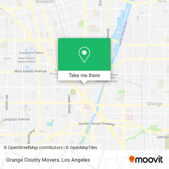 Orange County Movers map