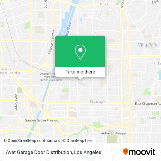 Avet Garage Door Distribution map