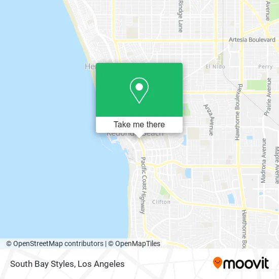 South Bay Styles map