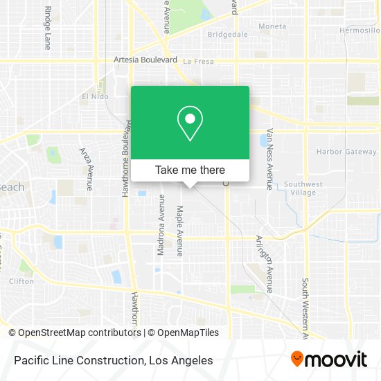 Pacific Line Construction map