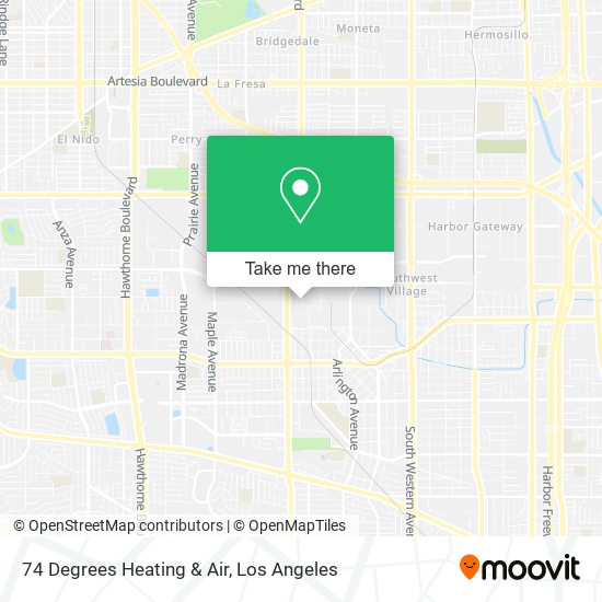 Mapa de 74 Degrees Heating & Air