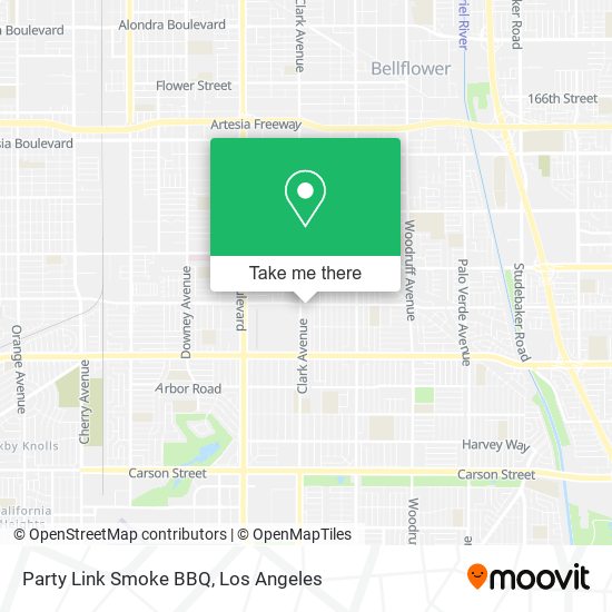 Party Link Smoke BBQ map