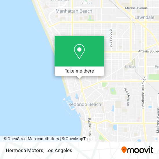 Hermosa Motors map