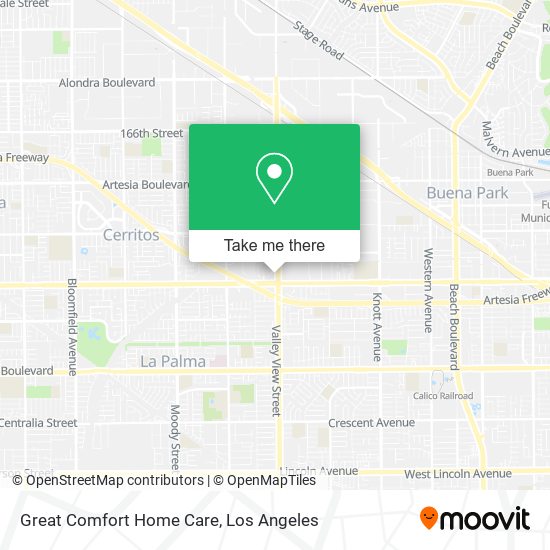 Great Comfort Home Care map