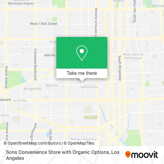 Sons Convenience Store with Organic Options map