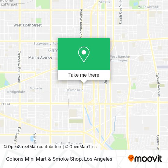 Colions Mini Mart & Smoke Shop map