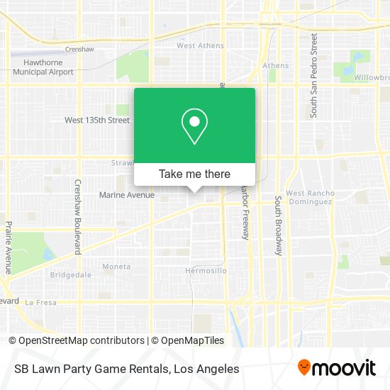 SB Lawn Party Game Rentals map