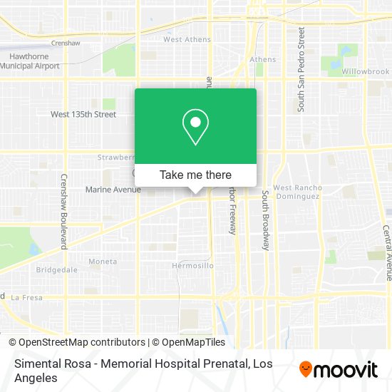 Mapa de Simental Rosa - Memorial Hospital Prenatal