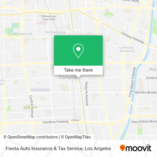 Fiesta Auto Insurance & Tax Service map