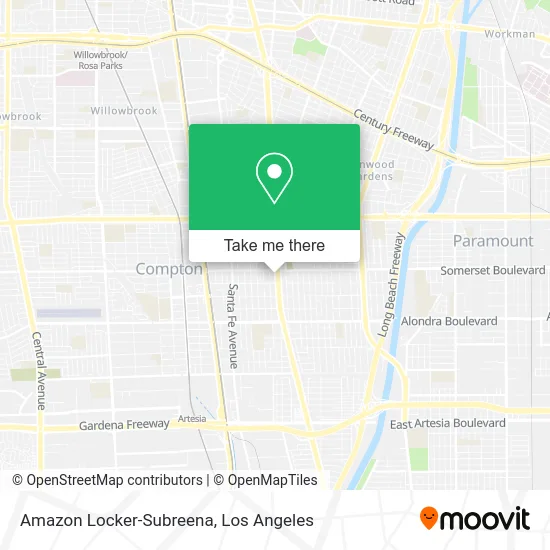 Amazon Locker-Subreena map