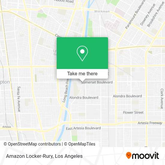 Amazon Locker-Rury map