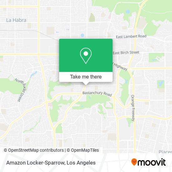 Amazon Locker-Sparrow map