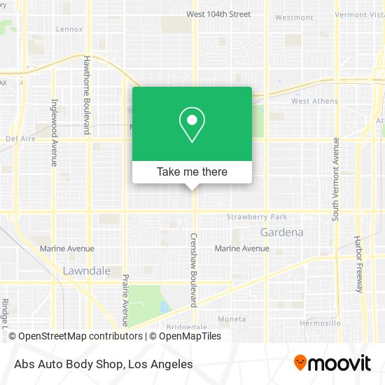 Mapa de Abs Auto Body Shop