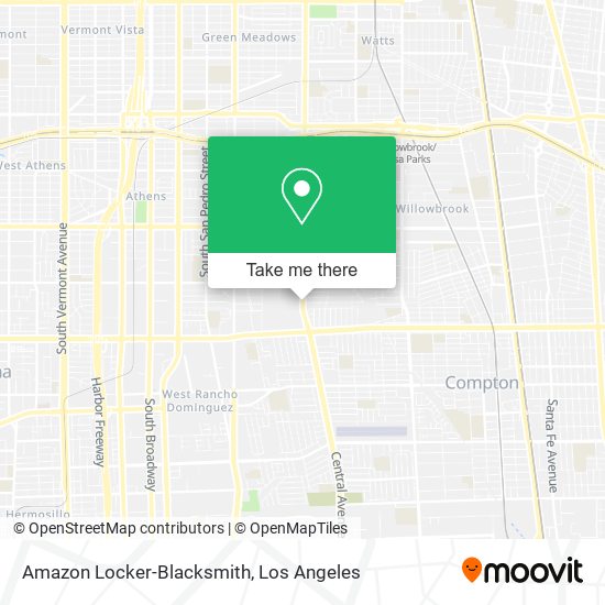 Mapa de Amazon Locker-Blacksmith