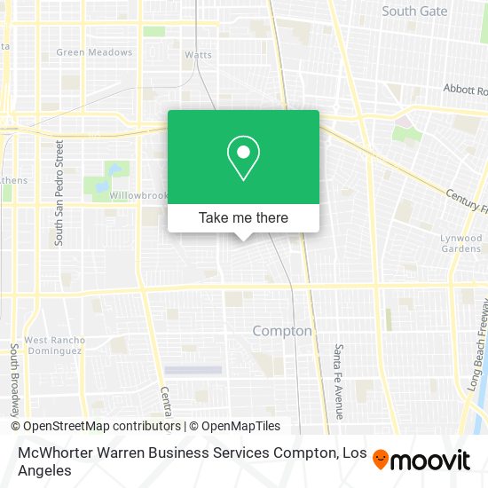 McWhorter Warren Business Services Compton map