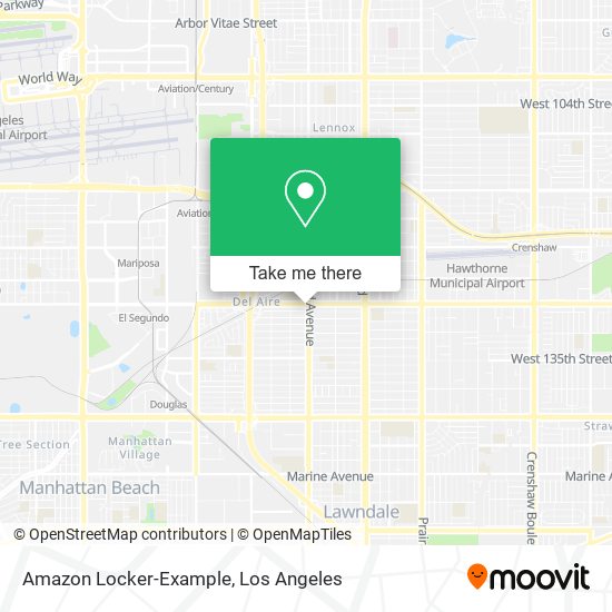 Mapa de Amazon Locker-Example