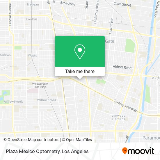 Plaza Mexico Optometry map