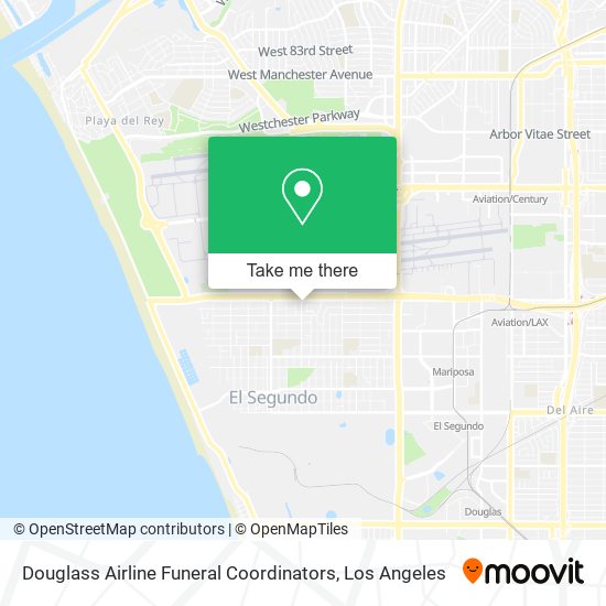 Douglass Airline Funeral Coordinators map