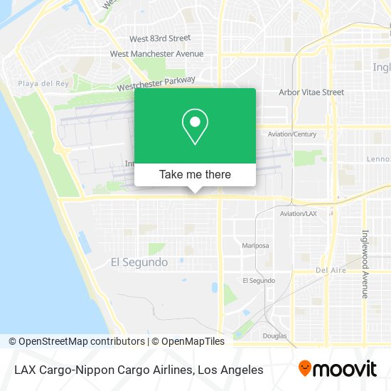 Mapa de LAX Cargo-Nippon Cargo Airlines