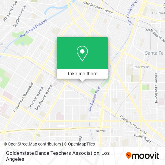 Goldenstate Dance Teachers Association map