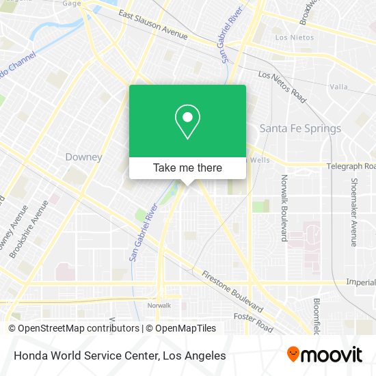 Honda World Service Center map