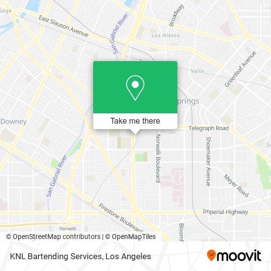 KNL Bartending Services map