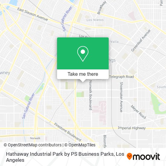 Mapa de Hathaway Industrial Park by PS Business Parks