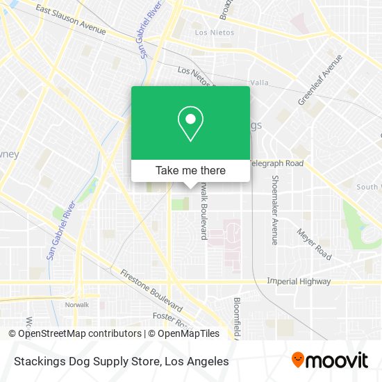 Mapa de Stackings Dog Supply Store