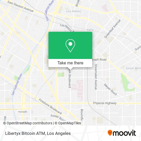 Mapa de Libertyx Bitcoin ATM