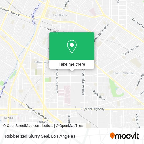 Mapa de Rubberized Slurry Seal