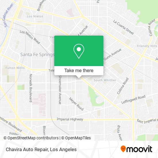 Chavira Auto Repair map