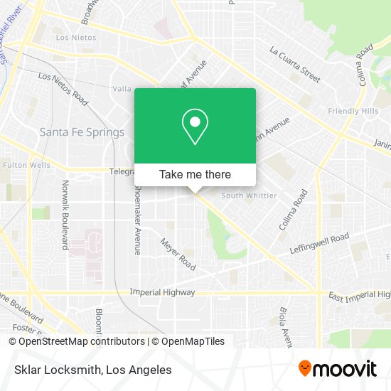 Sklar Locksmith map