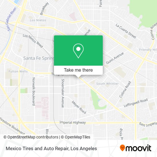 Mapa de Mexico Tires and Auto Repair