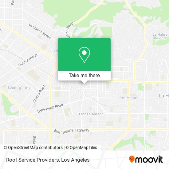 Mapa de Roof Service Providers