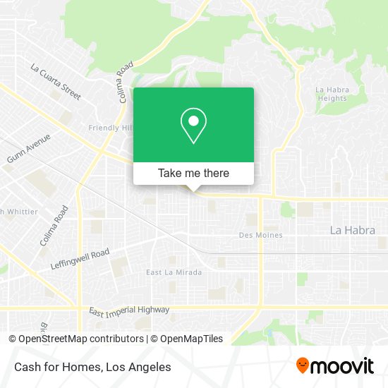 Mapa de Cash for Homes