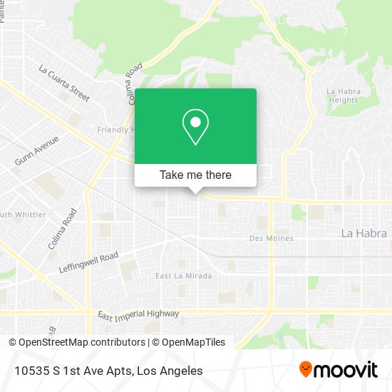 Mapa de 10535 S 1st Ave Apts