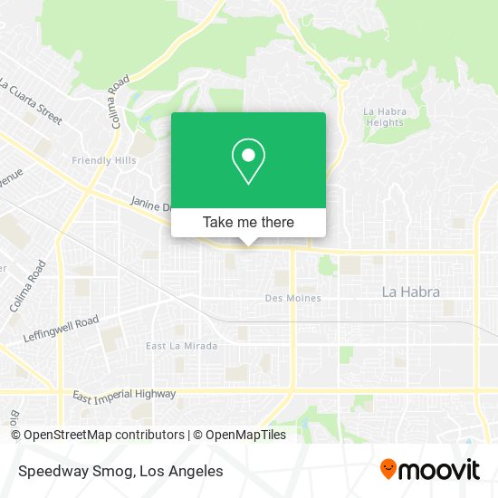 Speedway Smog map