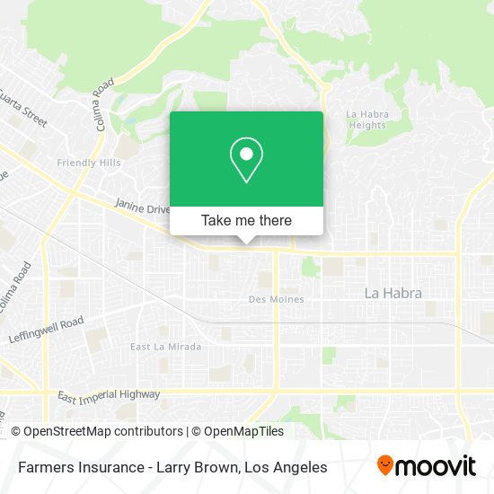 Farmers Insurance - Larry Brown map