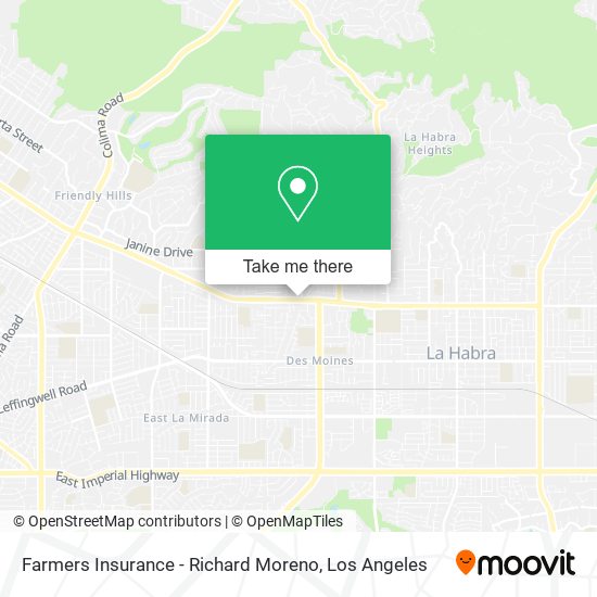 Mapa de Farmers Insurance - Richard Moreno