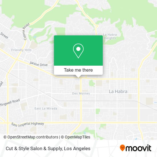 Cut & Style Salon & Supply map